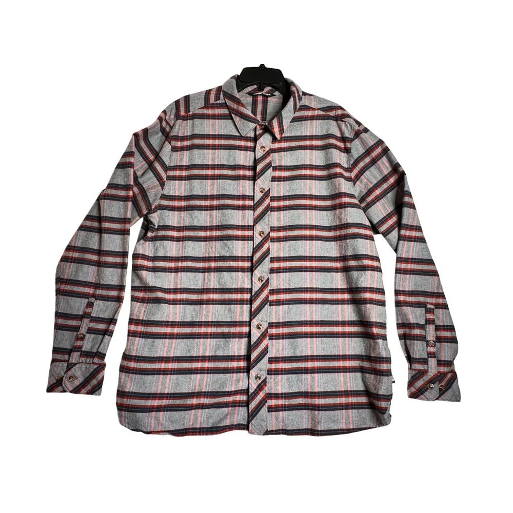 The‎ North Face L/S Plaid Button Down Flannel Shirt Mens 2XL XXL